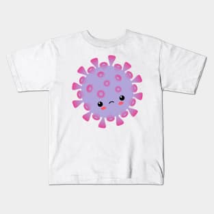 Kawaii Illustration Corona Virus Kids T-Shirt